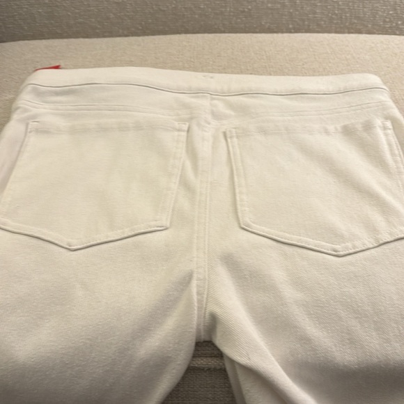 Spanx Cropped Deni Leggings Soft Denim White - Picture 7 of 14